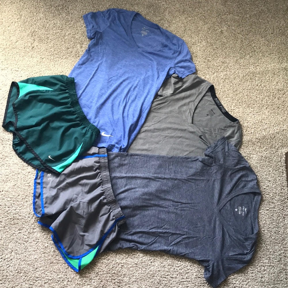 Nike & Underarmor Shirt/Short Bundle